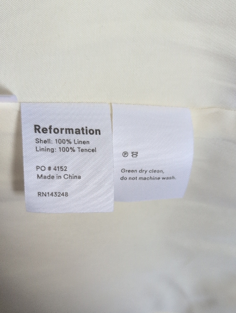 MWT Reformation Cream and Brown Plaid Blazer - Picture 9 of 11